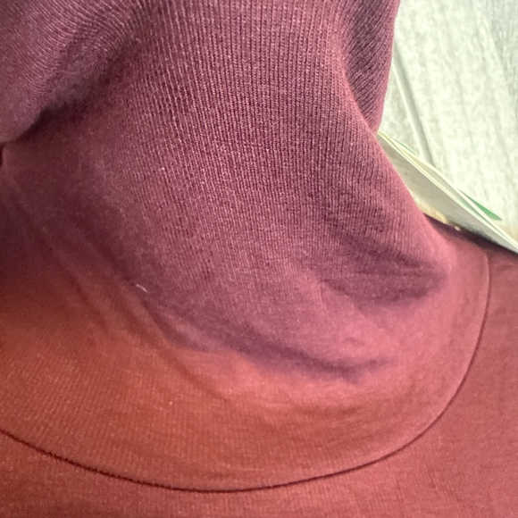 Women's Universal Standard Burgundy Turtleneck Sweater XL - Picture 4 of 8